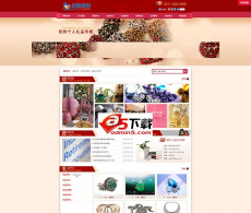 【T154】红色礼品行业使用织梦模板免费下载